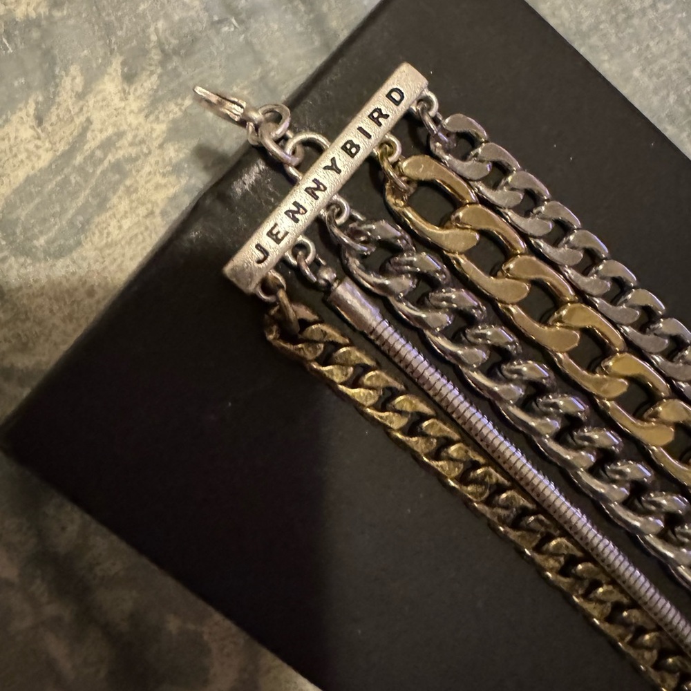 Jenny Bird Silver and Gold Chain Bracelet